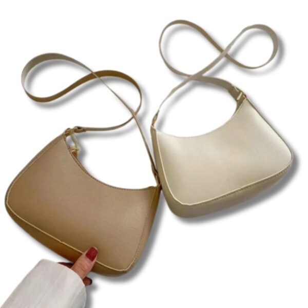 Retro-Hobo-Schultertasche aus PU-Leder für Damen