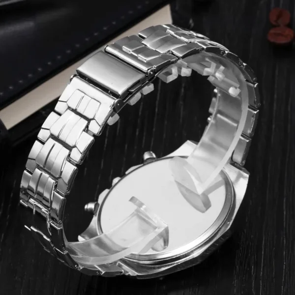 Neue Männer Uhren 2025, Luxus Marke Silber Gold Metall männer Quarz Armbanduhr Mode-Business Männlich Uhr Relogio Masculino 5