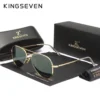 KINGSEVEN Pilot Legierung Sonnenbrille Polarisation UV400 Anti-reflexion Vollformat Parsnip Gläser Frauen Retro Luxus Brillen