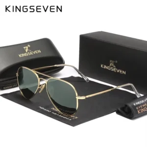 KINGSEVEN Pilot Legierung Sonnenbrille Polarisation UV400 Anti-reflexion Vollformat Parsnip Gläser Frauen Retro Luxus Brillen