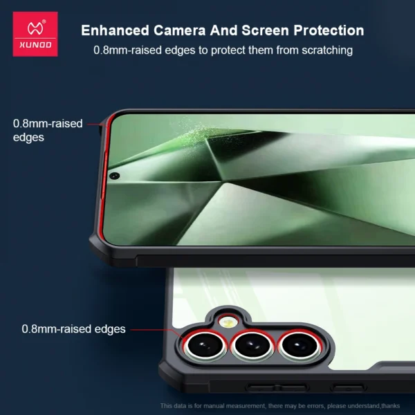 Xundd Schutzhülle für Samsung Galaxy A36 A56 A26 A16 A55 5G A06, Airbag, Anti-Drop-TPU und Acryl-Rückseite, ultraklare Kameraschutzhülle 2