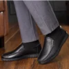 Herren-Loafer, modische Slip-on-Schuhe aus weichem, echtem Leder, einfacher Mokassin, bequeme, handgefertigte Herren-Fahrschuhe, rutschfeste Bootsschuhe 5