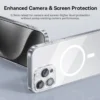 Baseus Magnetische Hülle für iPhone 16 Pro Max, schlanke, dünne Handyhülle, transparente Abdeckung für iPhone 16 Pro Plus, magnetische Rückseite 5