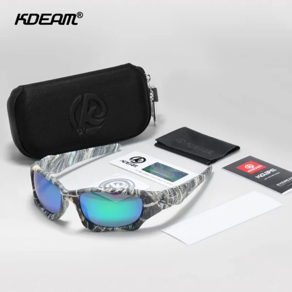 KDEAM Outdoor Sport Polarisierte Sonnenbrille Männer Kurve Schneiden Rahmen Stress-Beständig Objektiv Schild Sonnenbrille Frauen KD0623 2