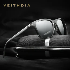 VEITHDIA Sonnenbrille Sport Outdoor Unisex Aluminium Magnesium TR90 Polarisierte UV400 Objektiv Vintage Sonnenbrille Für Männer/Frauen V6108