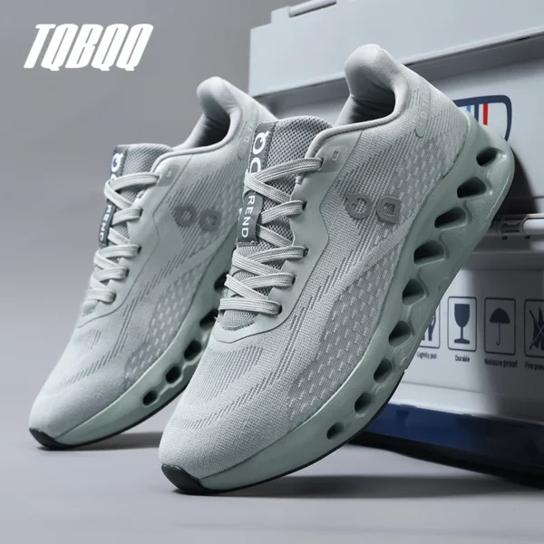 Gepolsterte Laufschuhe für Herren, Energie-Rückkehr, atmungsaktiv, gestrickt, Fußgewölbeunterstützung, Stoßdämpfung, Marathon, Damen, lässige Turnschuhe 3