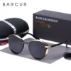 BARCUR Polarisierte Sonnenbrille Frauen Luxus Runde Sonne Glas für Frauen Damen Weibliche Schatten Lunette De Soleil Femme 6