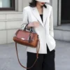 Handtasche mit Quastendekor, Damen-Umhängetasche mit großem Fassungsvermögen, modische Umhängetasche mit Reißverschluss und abnehmbarem Riemen 5
