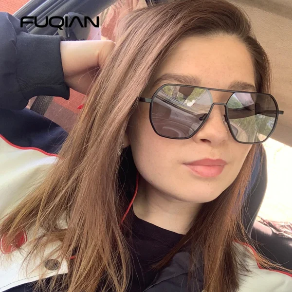Luxus Metall Photochrome Sonnenbrille Männer Frauen Mode Polarisierte Sonnenbrille Stilvolle Chameleon Anti-glare Driving Shades UV400 4