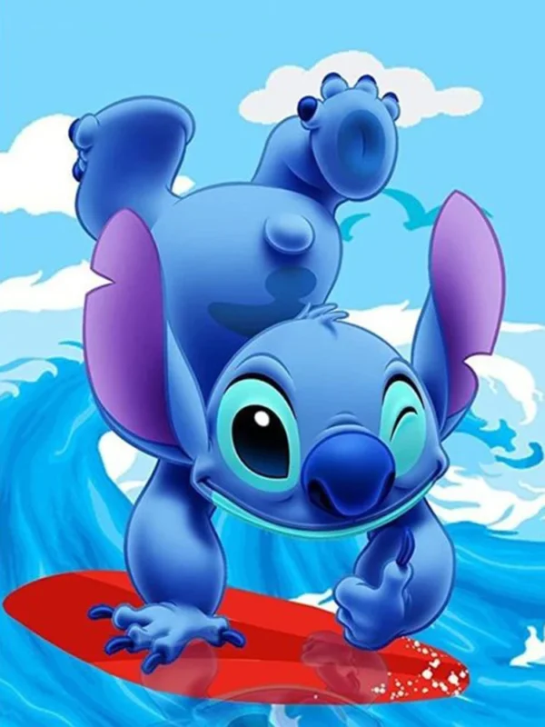Diamantgemälde Disney Lilo und Stitch Super Mario Pikachu Heimdekoration Vollquadrat Rund Diamantmosaik Stickerei Kreuzstich
