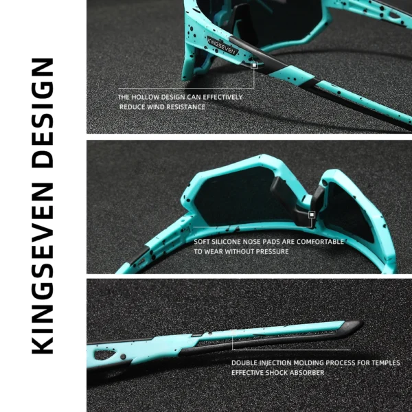 KINGSEVEN Radfahren Sonnenbrille Männer Frauen Mtb Fahrrad Brille UV400 Polarisierte Angeln Schutz Brillen Photochrome Fahrrad Brille 5