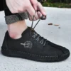 Sıcak Satış Rahat gündelik erkek ayakkabısı Loafer'lar Büyük Boy Spor Ayakkabı Kaliteli PU Deri El Yapımı Ayakkabı Erkekler Flats Moccasins Ayakkabı 3