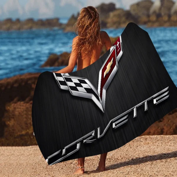 C-Corvettes Strandtuch, bunte Badetücher für Mädchen, Mikrofaser, schnell trocknend, individuell, sandfrei, Strand, Yoga, Spa, Fitnessstudio, Pool 2