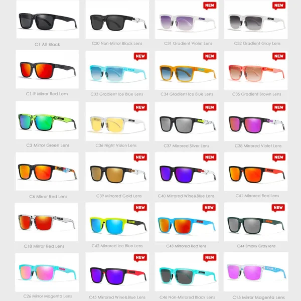 2025 neue KDEAM Original Design Männer Polarisierte Sonnenbrille Sommer Strand Quadrat Sonnenbrille Mode Coole Frauen Shades UV400 Objektiv 2