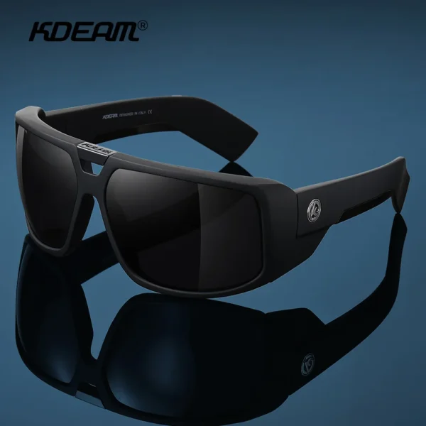 KDEAM Neue Große Rahmen Designer Polarisierte Männer Sonnenbrille Luxus Marke Winddicht Fahren Gläser Angeln Brillen Mode Frauen Auge 3