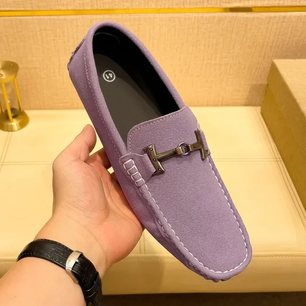 Maedef Wildleder Männer Freizeit schuhe faule Schuhe männlich atmungsaktive Slip-On Herren fahren flache Schuhe bequeme Boots schuh Slipper Mokassins 4