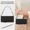 Luxus-Kartensteckplatz-Handyhalter-Ledertasche für Samsung Galaxy Z Fold 6, 5, 4, 3, mit S-Pen-Halter, Riemen, Umhängetasche, Brieftasche, Etui 4
