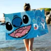 S-Stitch Cartoon-Strandtuch, bunte Badetücher für Mädchen, Mikrofaser, schnell trocknend, individuell, sandfrei, Strand, Yoga, Spa, Fitnessstudio, Pool 4