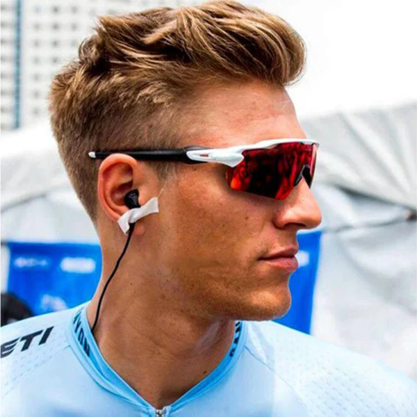 KROKODIL Fahrradbrille für Männer und Frauen, TR90-Rahmen mit HD-Linse, blendfrei, für MTB, Laufen, Fahren, Angeln, Herren-Sport-Sonnenbrille 6