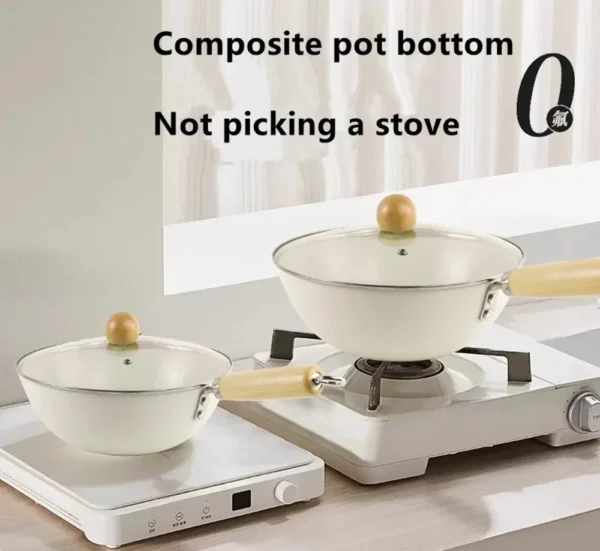 Antihaft-Bratpfanne Wok-Pfanne Keramik pfanne Home Steak Pfanne Pfannkuchen gebratener Induktion sherd Gasherd Spezial topf Antihaft 2