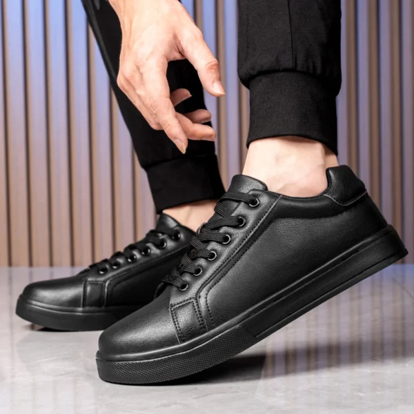 Männer Schuhe Bequeme Casual Skateboard Schuhe Männer Weiß Schwarz Feste Freizeit Turnschuhe Leichte Wanderschuhe Tenis Masculino 4