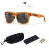 2024 Hochwertige Kdeam-polarisierte Sonnenbrille für Männer und Frauen, modisch, Unisex, Marke, beliebt, trendig, Outdoor-Brille, rote Linse 6