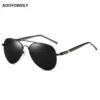 Luxus männer Polarisierte Sonnenbrille Fahren Sonnenbrille Für Männer Frauen Marke Designer Männlichen Vintage Schwarz Pilot Sonnenbrille UV400 2