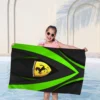F-Ferrari Mikrofaser bedrucktes Strandtuch, Bergsteigen, Yoga, Strand, Schwimmen, Laufen, saugfähig, weiches Handtuch 2