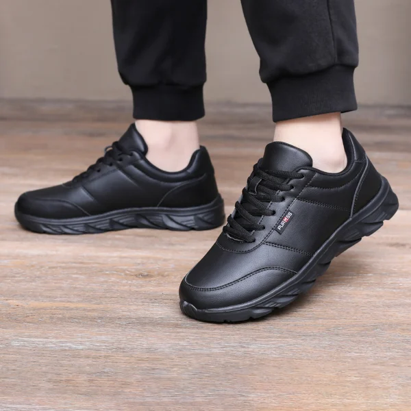 Männer Schuhe Weiche Mokassin Schuhe Bequeme Casual Schuhe für Männer Solide Schwarz Weiß Walking Männer Turnschuhe Schuhe Plus Größe 39-46 6