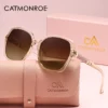 CATMONROE Luxus Polarisierte Frauen Sonnenbrille Schmetterling Rahmen Rosa Geschenk Box Mode UV400 Sonnenbrille Bekleidung Zubehör 5