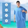 Surf-Poncho, Wickeltuch mit Kapuze, Mikrofaser-Stranddecke, Badetuch, Schwimmtuch, Neoprenanzug, Strandponcho für Erwachsene 2