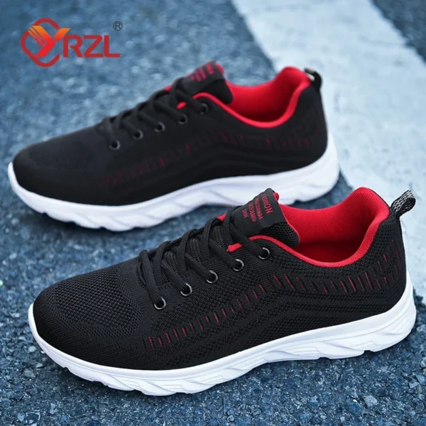 YRZL Laufschuhe für Herren, modisch, leicht, Turnschuhe, atmungsaktiv, Wanderschuhe, bequem, sportlich, Sportschuhe für Herren 2
