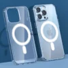 Hohe Qualität Klar Für Magsafe Drahtlose Lade Telefon Fall Für iPhone 16 15 14 13 11 Pro Max Magnetische Acryl stoßfest Abdeckung 2