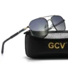 GCV 2021 Marke Klassische Pilot Quadrat Polarisierte Sonnenbrille Metall Rahmen männer Fahren Männliche Sonnenbrille Brillen UV Blockieren Luxus 3