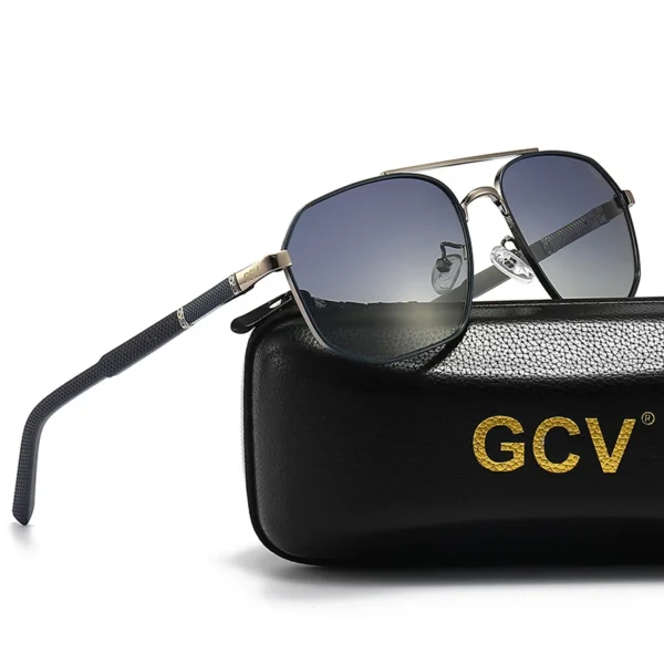 GCV 2021 Marke Klassische Pilot Quadrat Polarisierte Sonnenbrille Metall Rahmen männer Fahren Männliche Sonnenbrille Brillen UV Blockieren Luxus 3
