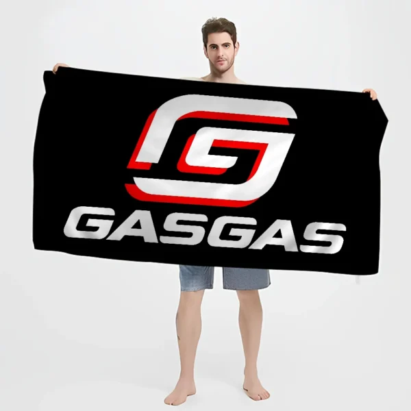 GasGas Rotes Motorrad-Strandtuch, bunte Badetücher für Mädchen, Mikrofaser, schnell trocknend, individuell, sandfrei, Strand, Yoga, Spa, Fitnessstudio, Pool 4