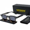 CATERSIDE Neue Retro-Punk-Männer-Sonnenbrille, quadratisch, personalisiertes Design, Brille, Damenmode, Partybrille, Festival, Geschenk, 2-teilig