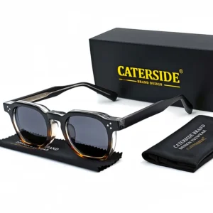 CATERSIDE Neue Retro-Punk-Männer-Sonnenbrille, quadratisch, personalisiertes Design, Brille, Damenmode, Partybrille, Festival, Geschenk, 2-teilig