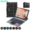 NILLKIN Magic Keyboard für Samsung Galaxy Tab S10+ Hülle Hintergrundbeleuchtung Tastatur für Samsung Tab S9/S9 Plus Hülle mit Len-Schutz