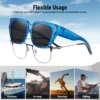 Sonnenbrille nset, Blends chutz brille, polarisierte Sonnenbrille für Myopie, Anti-UV-Sonnenbrille 3
