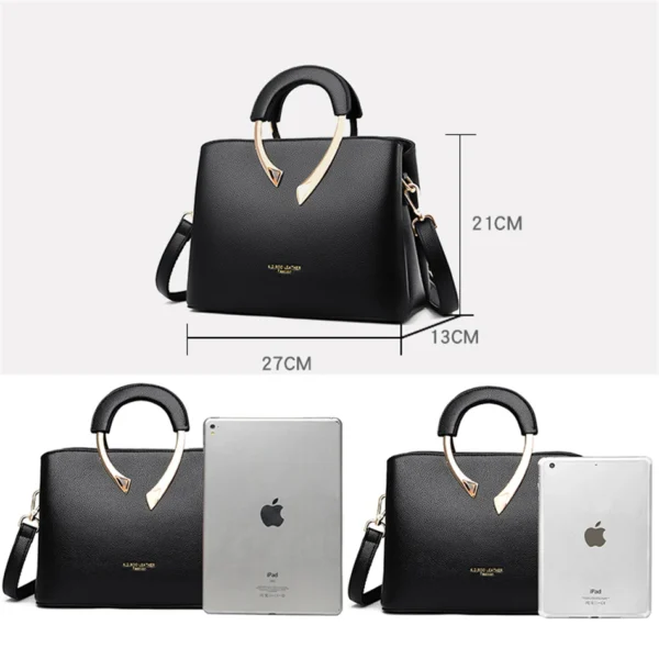 ECHTE VANDERWAH Hochwertiges Leder Casual Tote Luxus Handtaschen Frauen Taschen Designer Schulter Umhängetaschen für Frauen 2024 4