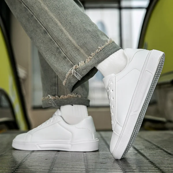 PU Leder Männer Schuhe Turnschuhe Trend Casual Schuhe Freizeit Männlichen Turnschuhe Schuhe Männer Vulkanisierte Schuhe Paar Schuhe Frauen Schuhe 4