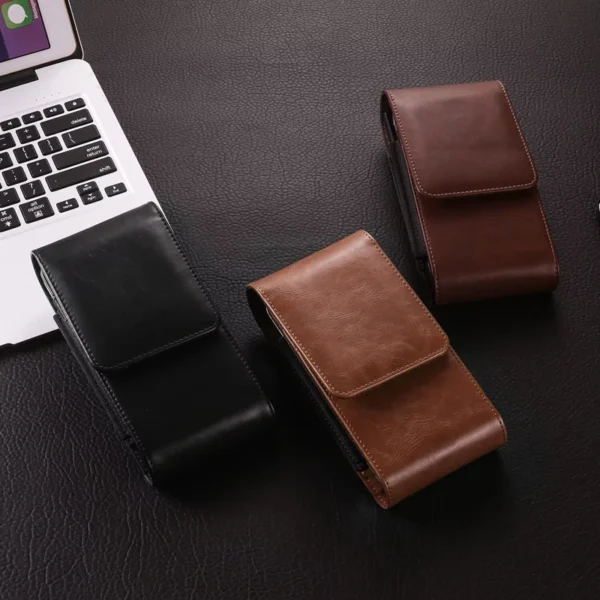 Vertikale Dual-Tasche Design Handy Gürteltasche für Samsung S25 Ultra S24 Ultra S24 FE iPhone 16 15 14 13 Pro Max Smartphone-Hülle 6