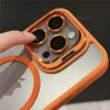 Für iPhone 15 Pro Max Luxus Magsafe Magnetische Objektiv Halter Ständer Telefon Fall Für iPhone 12 13 14 15 16 Plus saubere Schutzhülle 5
