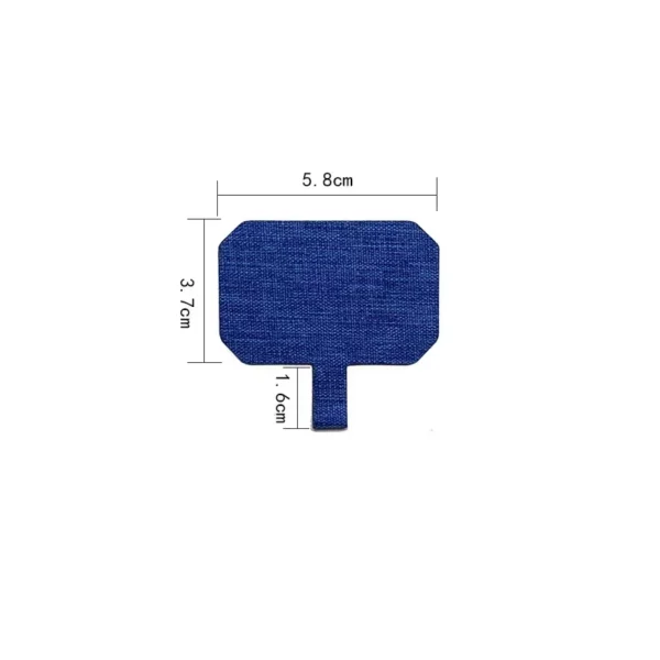 10Pack Denim Tuch Karte Telefon Lanyard Tabs Für Handy Tether Karte Universal Kabel Dichtung Clip Schleife Loch Hängen Strap patch 4