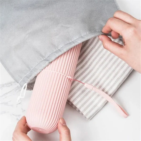 1Pc Tragbare Zahnbürste Tasse Bad Zahnpasta Halter Lagerung Fall Box Organizer Reise Toiletten Lagerung Tasse Neue Kreative 1Pc 5