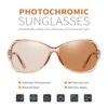 LIOUMO 2023 Elegante Photochrome frauen Sonnenbrille Polarisierte Chameleon Objektiv Luxus sonnenbrille Damen UV400 Lentes de sol Mujer 2