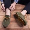 Designer Wildleder Lace Up Männer Casual Schuhe Hohe Qualität Weiche Herren Loafer Mokassins Italienische Mode Fahren Schuhe Große Größe 4