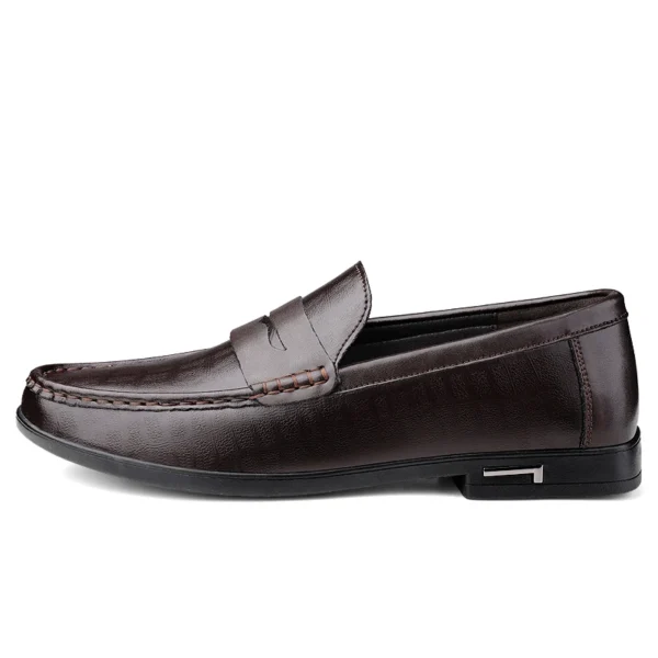 Echtes Leder Männer Schuhe Casual Männer Müßiggänger Atmungsaktive Büro Formale Schuhe Männer Designer Slip on Driving Schuhe Plus Größe 38-46 2