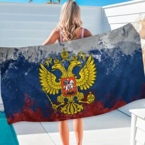 Russische Flagge große Mikro faser Strand tücher schnell trocknen Handtuch Sand Strand tücher Pool Handtuch für Reise Schwimmbad Yoga